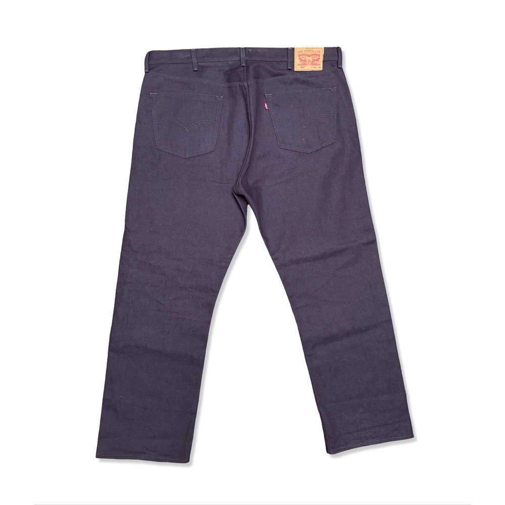Levi's White Oak Cone Denim 501 Jeans Men's 42x30 Purple Garment Dyed Timberwolf - Picture 2 of 9